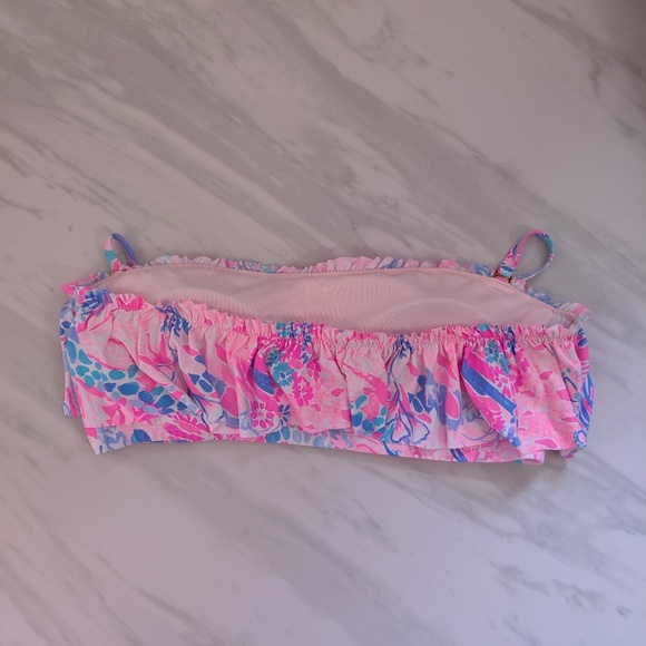 Lilly Pulitzer salsa ruffle bandeau bikini - Picture 5 of 5